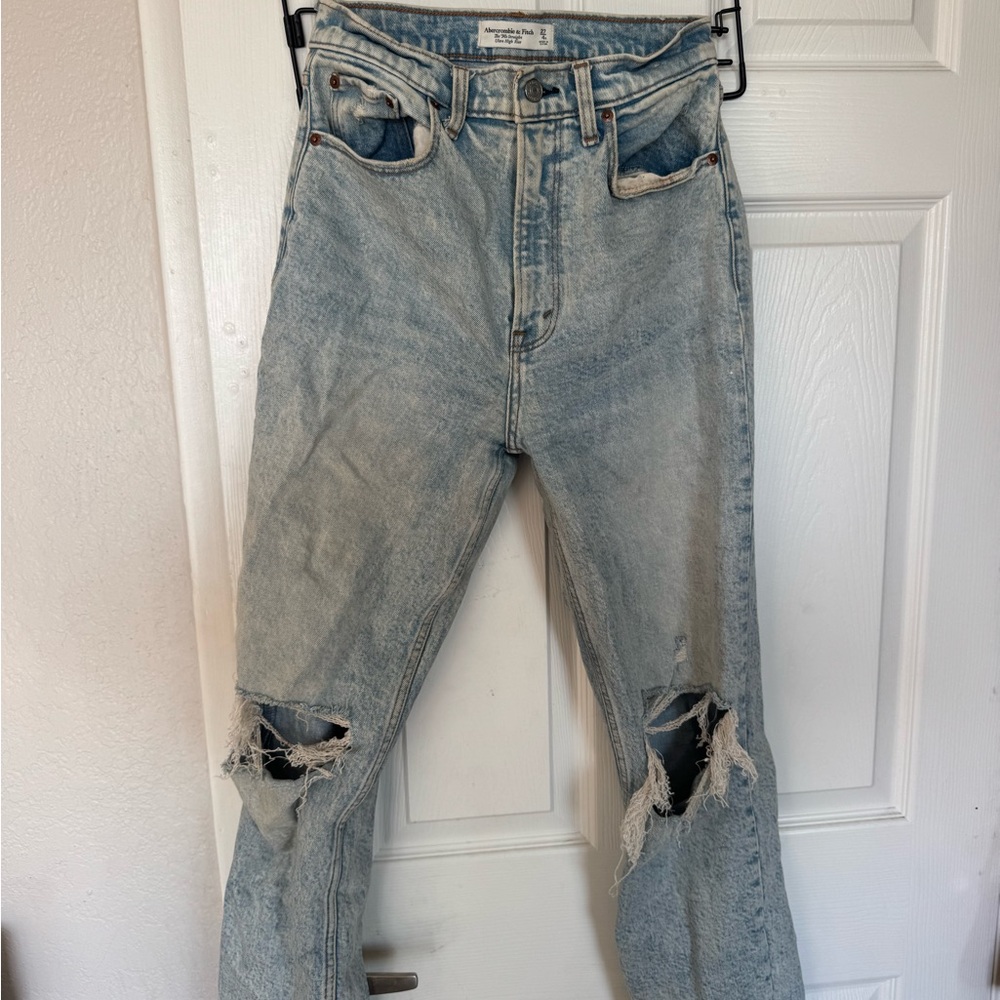 Abercrombie & Fitch Ultra High Rise Light Denim
